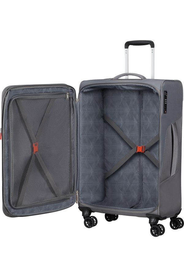 American Tourister Summerfunk Spinner Exp TSA 67cm  Titanium Grey American Tourister Summerfunk Spinner Exp TSA 67cm  Titanium Grey