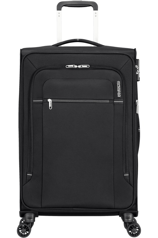 American Tourister Crosstrack Spinner Expandable 67cm  Black/Grey