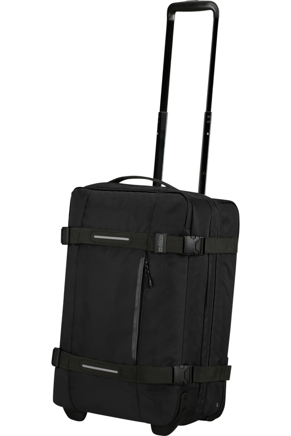 American Tourister Urban Track Duffle with Wheels S  Asphalt Black