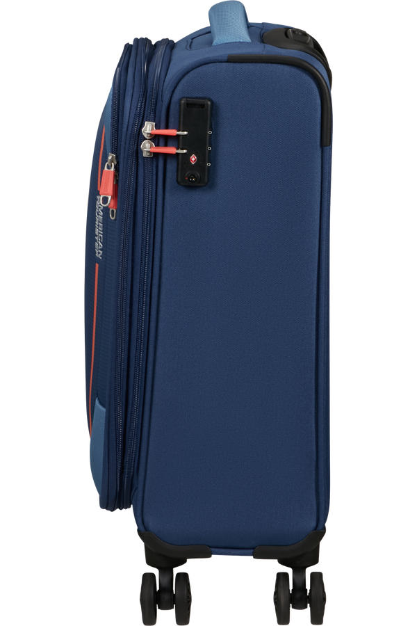 American Tourister Pulsonic Spinner Expandable 55cm  Sötétkék