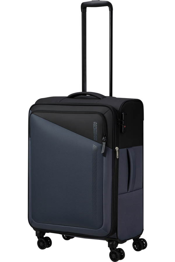 American Tourister Daring Dash Spinner Expandable TSA M  Fekete/Szürke American Tourister Daring Dash Spinner Expandable TSA M  Fekete/Szürke