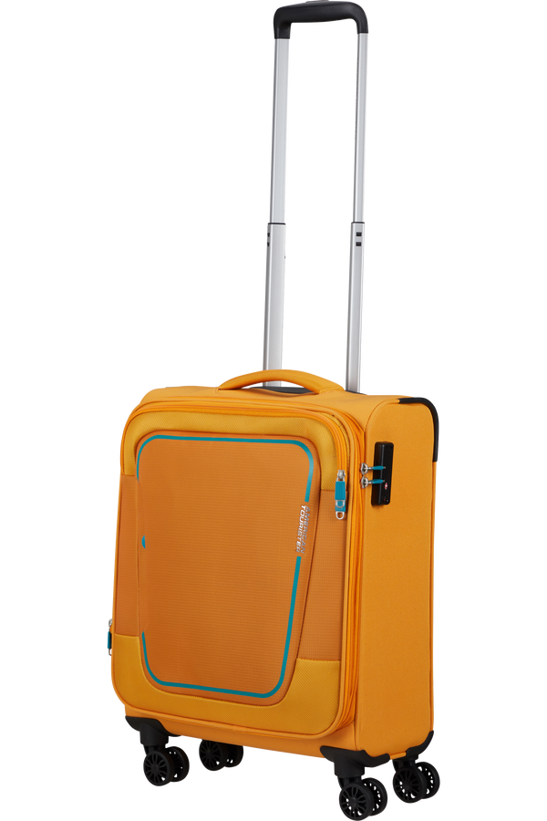 American Tourister Pulsonic Spinner Expandable 55cm  Naplemente sárga