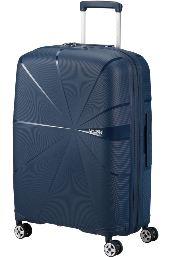 American Tourister Starvibe Spinner Expandable TSA 67cm Tengerészkék