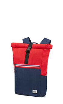 American Tourister Upbeat Rolltop Laptop Backpack Zip 14.1'  Blue/Red