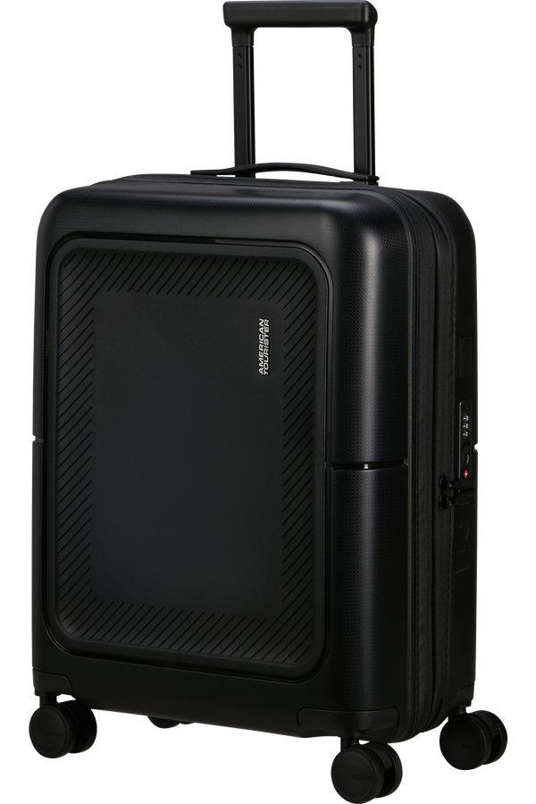 American Tourister DashPop Spinner Expandable TSA 55cm True Black American Tourister DashPop Spinner Expandable TSA 55cm True Black