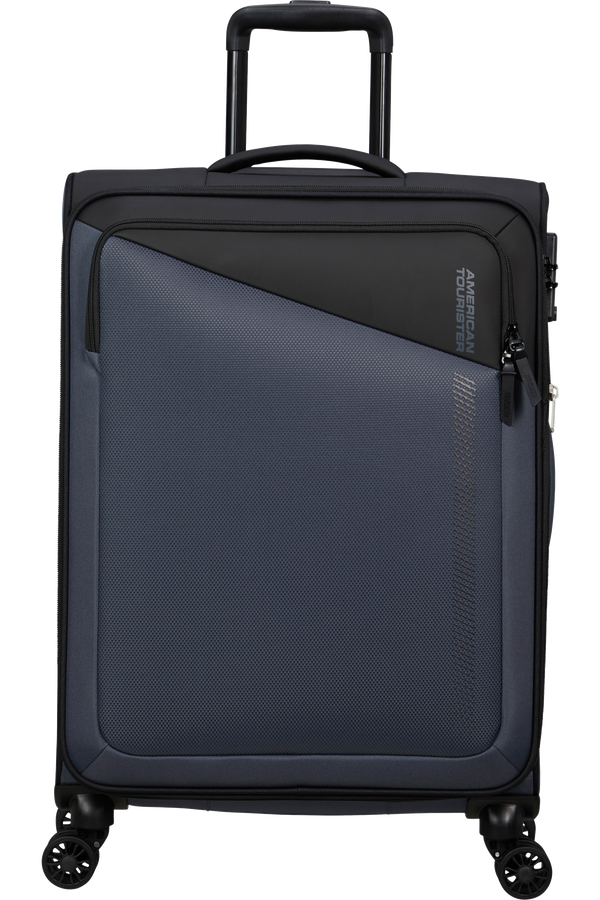 American Tourister Daring Dash Spinner Expandable TSA M  Fekete/Sz&uuml;rke