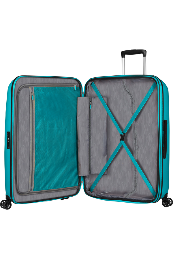 American Tourister Bon Air Dlx Spinner TSA Expandable 75cm  Deep Turquoise American Tourister Bon Air Dlx Spinner TSA Expandable 75cm  Deep Turquoise