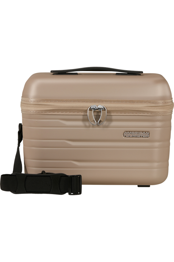American Tourister Flashline Beauty Case  Ivory Gold