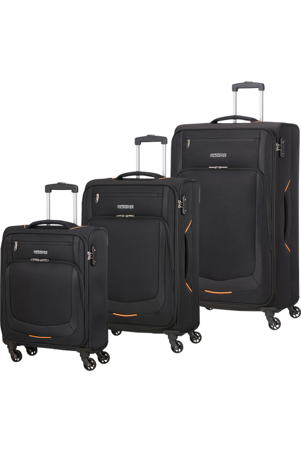 American Tourister Summer Session 3 Pc Set A  Fekete/piros