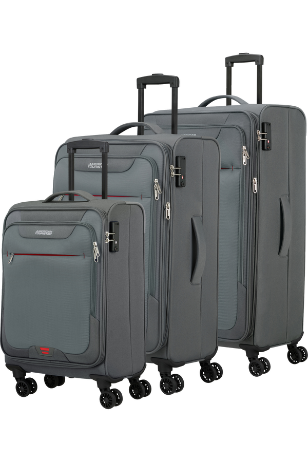 American Tourister Street Roll 3 Pc Set B  Grey