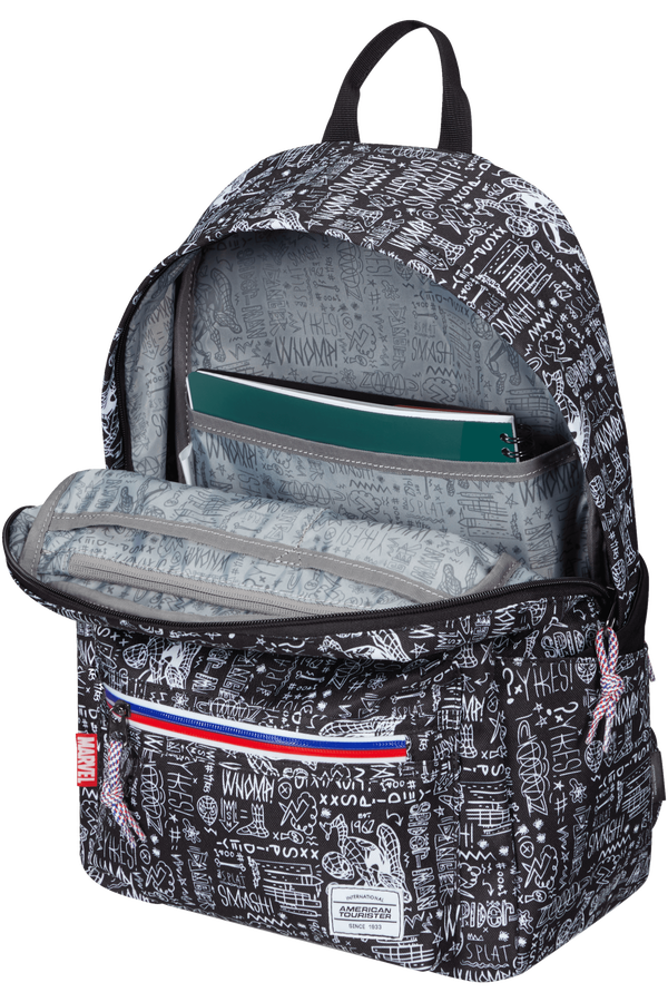 American Tourister Upbeat Disney Backpack Zip Marvel  Spiderman Sketch
