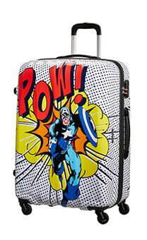 American Tourister Marvel Legends Spinner Alfatwist 75cm  Captain America Pop Art