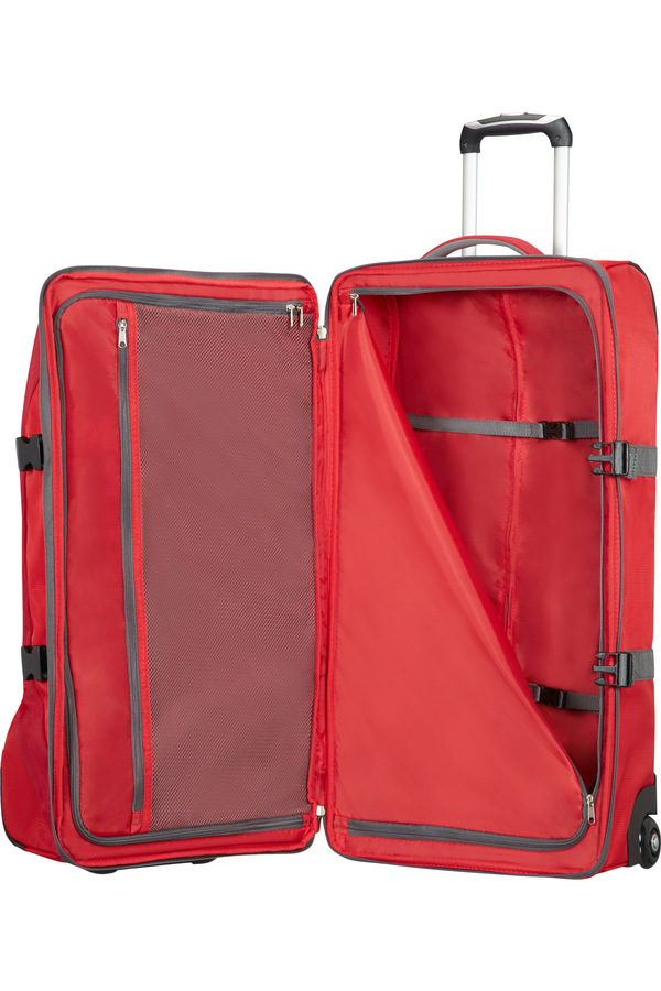 American Tourister Road Quest Duffle with Wheels L Solid Red