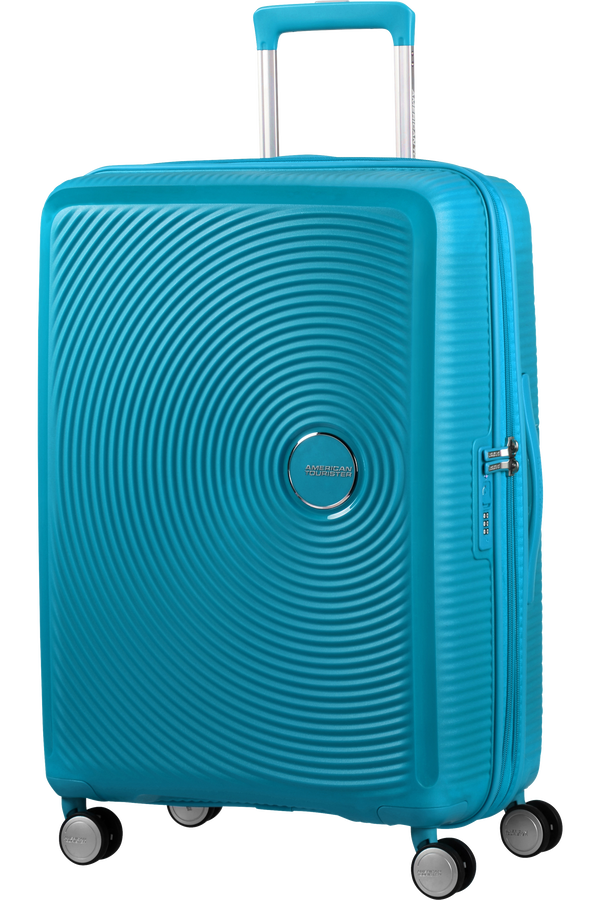 American Tourister Soundbox Spinner poszerzany 67cm Summer Blue