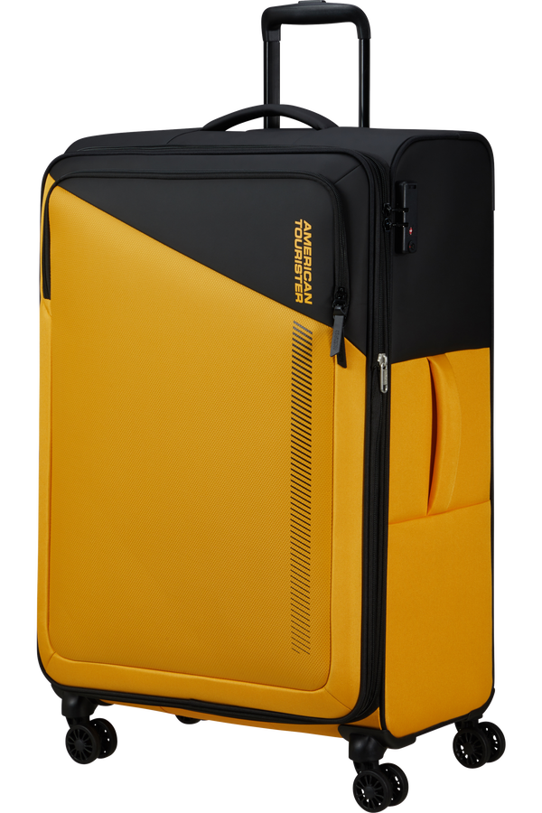 American Tourister Daring Dash Spinner Expandable TSA L  Black/Yellow American Tourister Daring Dash Spinner Expandable TSA L  Black/Yellow