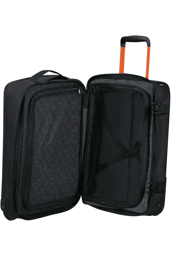 American Tourister Urban Track Duffle with Wheels Lmtd S  Fekete/Narancssárga American Tourister Urban Track Duffle with Wheels Lmtd S  Fekete/Narancssárga