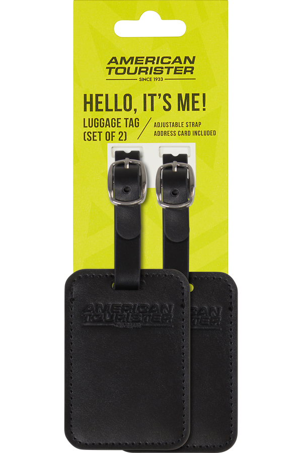 American Tourister American Tourist. Ta Luggage Tag X2  Fekete