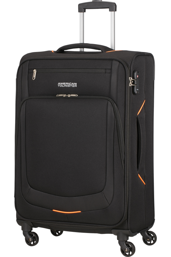 American Tourister Summer Session Spinner TSA M  Black/Orange