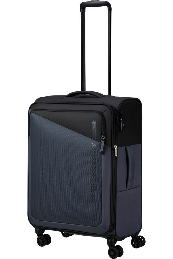 American Tourister Daring Dash Spinner Expandable TSA M  Fekete/Sz&uuml;rke