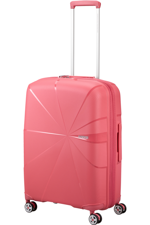 American Tourister Starvibe Spinner Expandable TSA 67cm Sun Kissed Coral