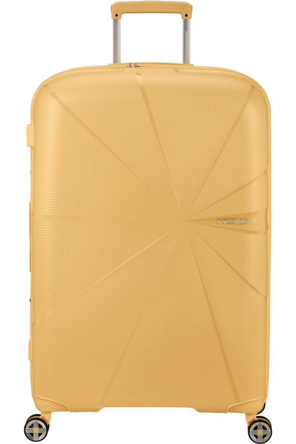 American Tourister StarVibe Spinner Expandable TSA 77cm  Metallic Banana