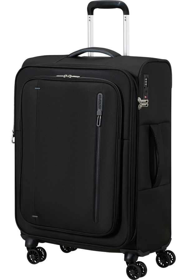 American Tourister Cloudrider Spinner EXP TSA M  Koromfekete