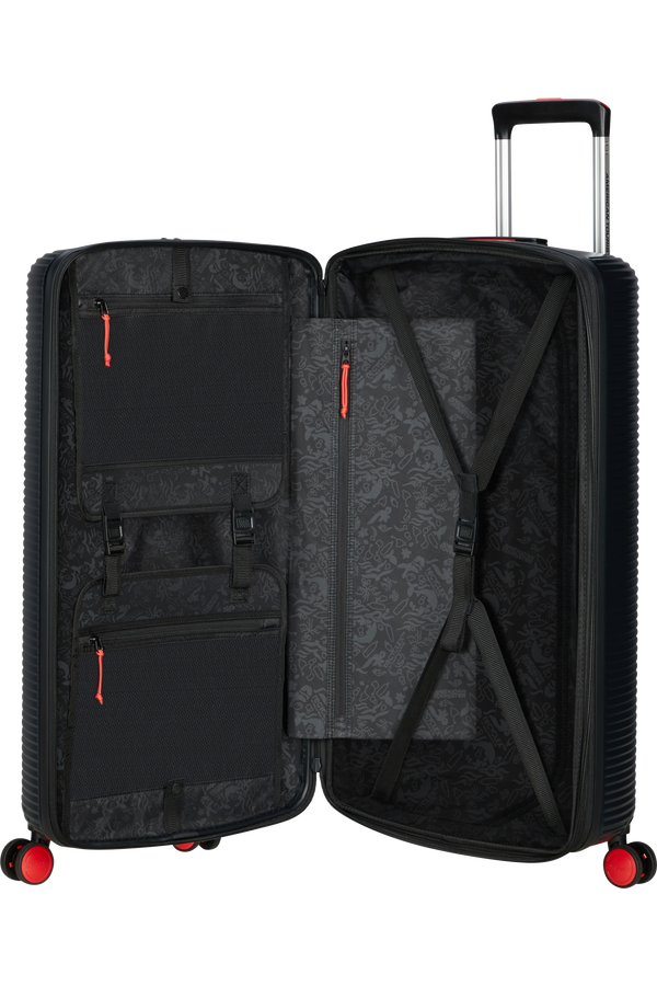 American Tourister Rollio Spinner 75cm  Fekete/piros