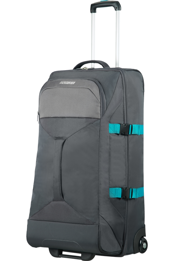 American Tourister Road Quest Duffle with Wheels L  Grey/Turquoise