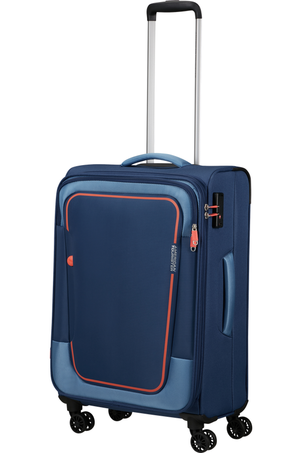 American Tourister Pulsonic Spinner Expandable 68cm  Sötétkék