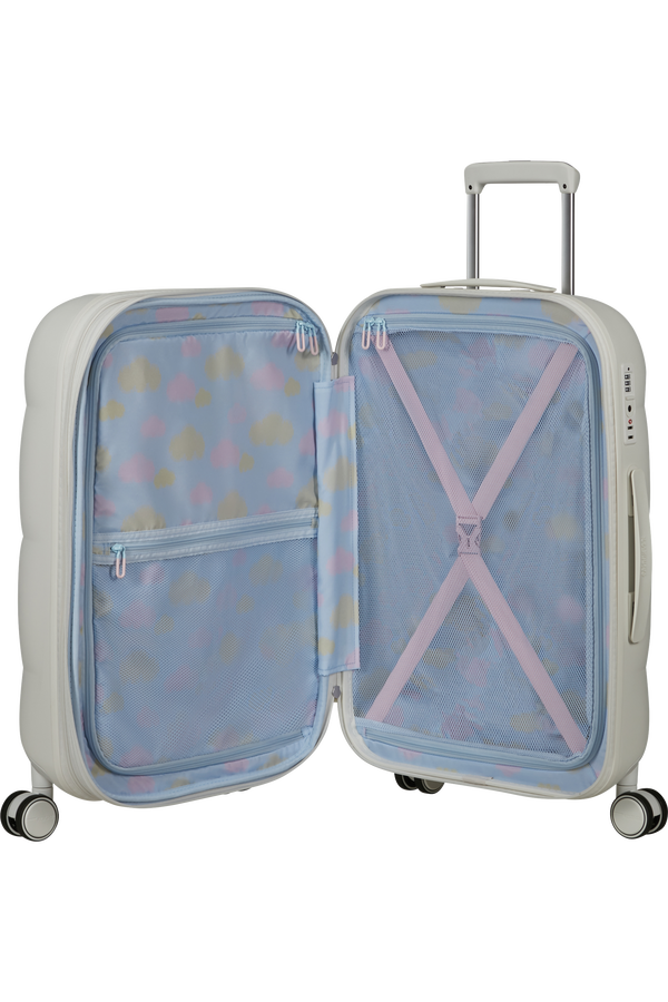 Dreami 67cm K&ouml;zepes m&eacute;retű feladhat&oacute; poggy&aacute;sz | American Tourister Dreami Spinner Exp Tsa 67cm  Cloud White