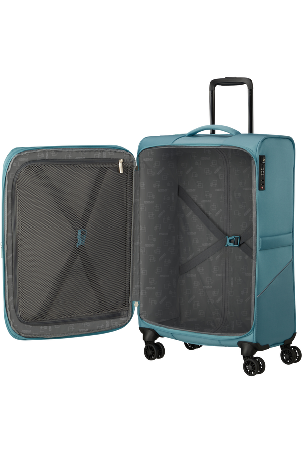 American Tourister SummerRide Spinner M EXP TSA 69cm Breeze Blue American Tourister SummerRide Spinner M EXP TSA 69cm Breeze Blue