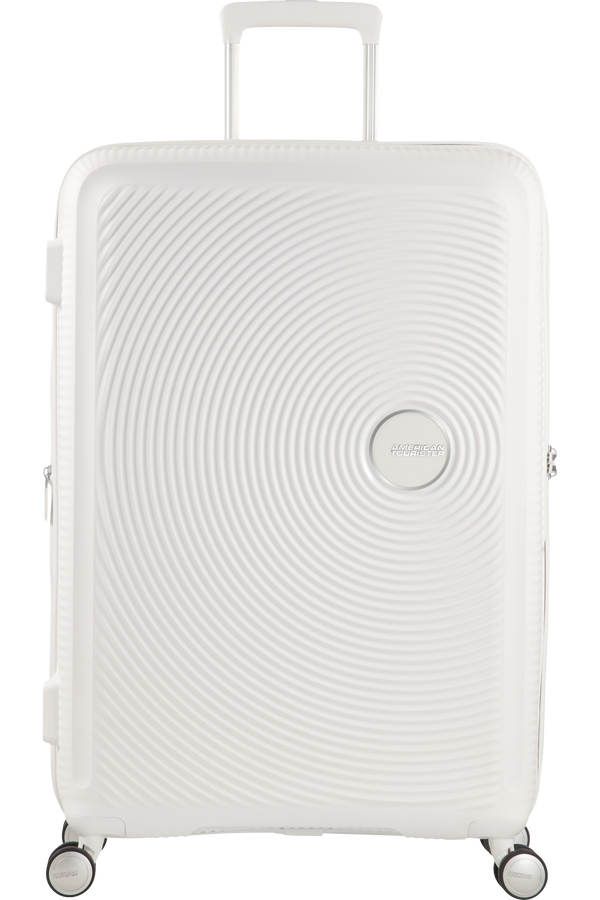 American Tourister Soundbox Spinner poszerzany 67cm Pure White