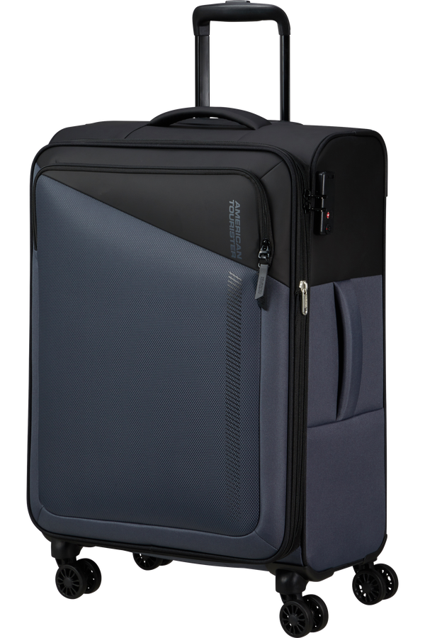 American Tourister Daring Dash Spinner Expandable TSA M  Fekete/Sz&uuml;rke