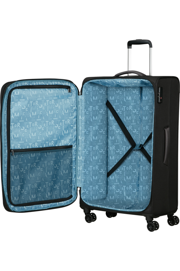 American Tourister Pulsonic Spinner Expandable 81cm  Aszfalt fekete