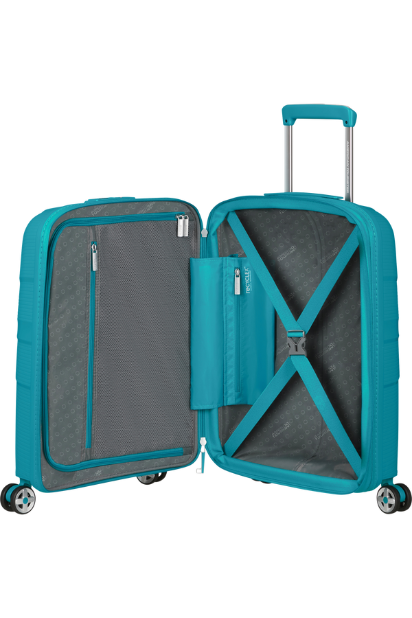 American Tourister Starvibe Spinner Expandable TSA 55cm Verdigris