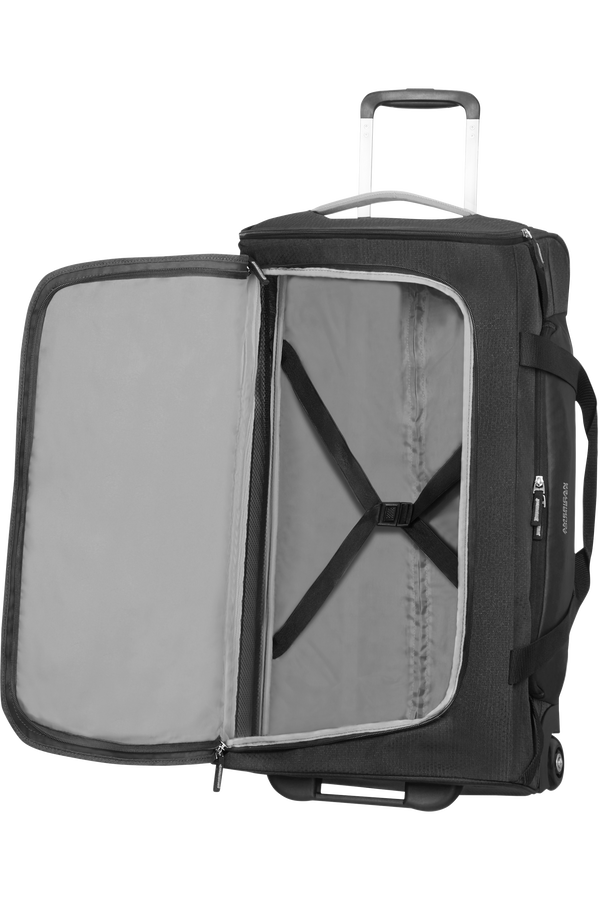 American Tourister Road Quest Duffle with Wheels M  Black/Grey