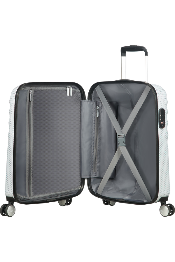 American Tourister Wavebreaker Spinner 55cm  Starlight Silver