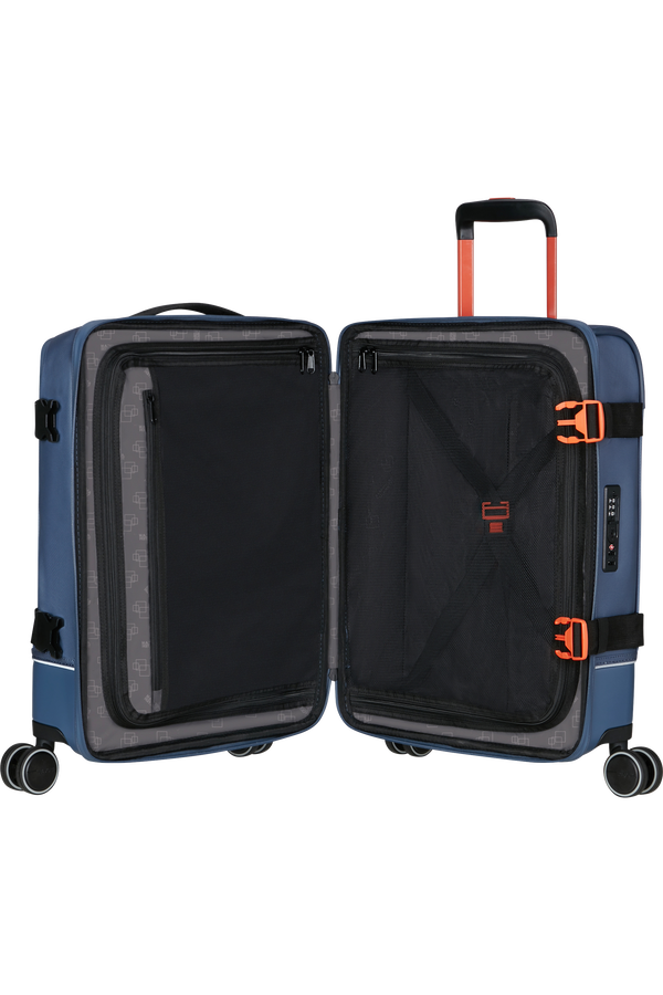 American Tourister Urban Track Spinner S TSA Coated 55cm  Kék/Narancs American Tourister Urban Track Spinner S TSA Coated 55cm  Kék/Narancs