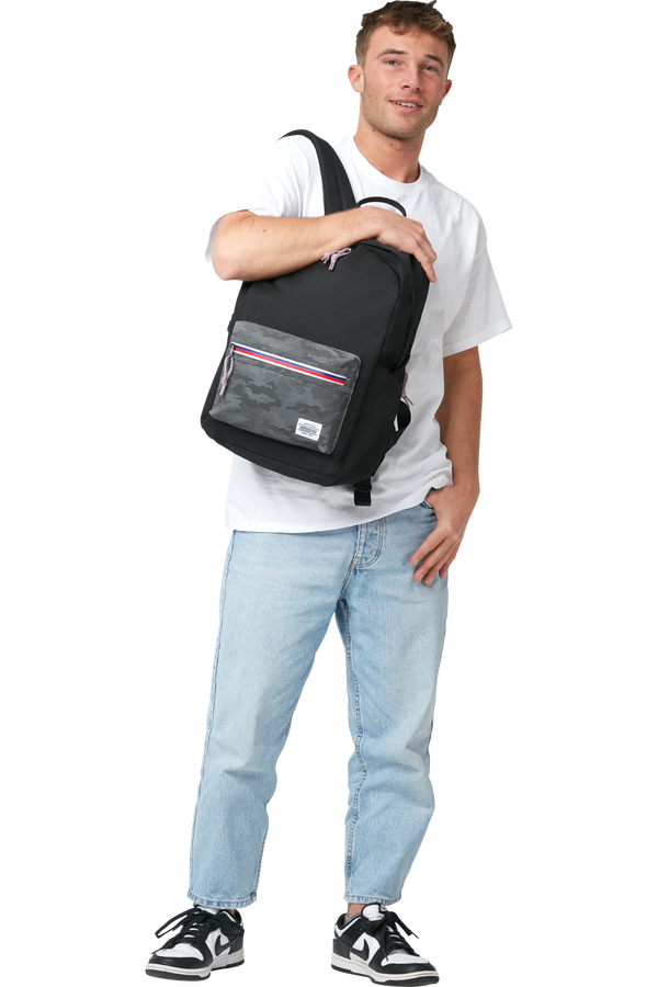 American Tourister Upbeat Backpack Zip  Camo Black American Tourister Upbeat Backpack Zip  Camo Black