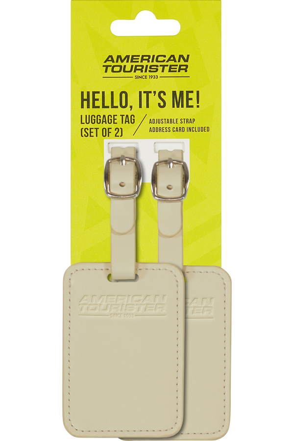 American Tourister American Tourist. Ta Luggage Tag X2  Coconut Sand