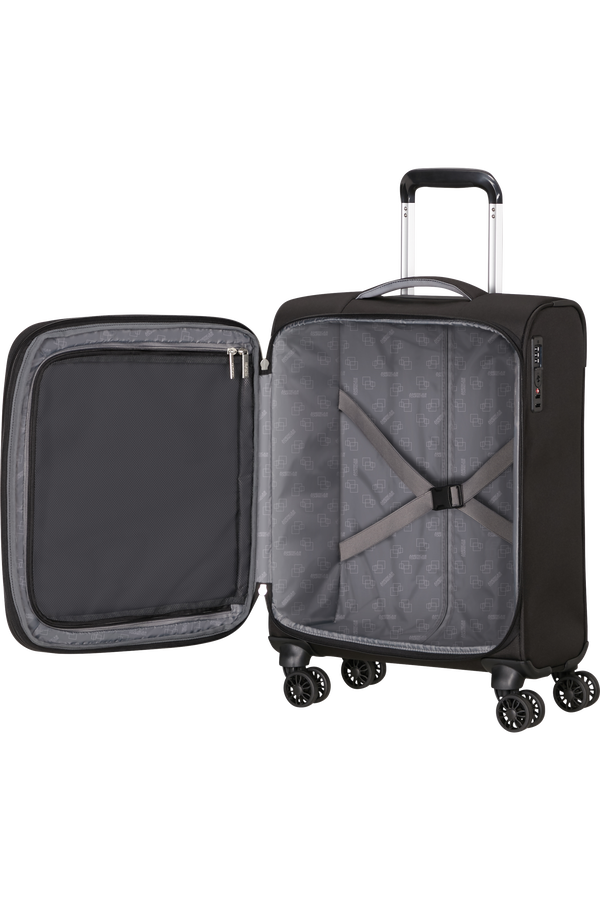 American Tourister Cloudrider Spinner EXP TSA S  Koromfekete