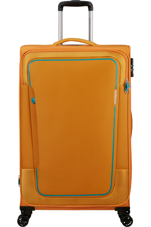American Tourister Pulsonic Spinner Expandable 81cm  Naplemente sárga