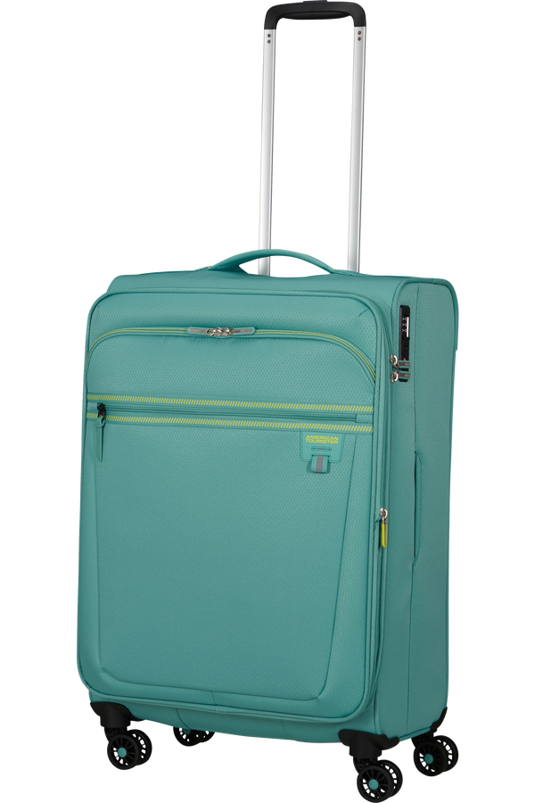 American Tourister Aerospin Spinner Expandable M  Dusty Turquoise American Tourister Aerospin Spinner Expandable M  Dusty Turquoise