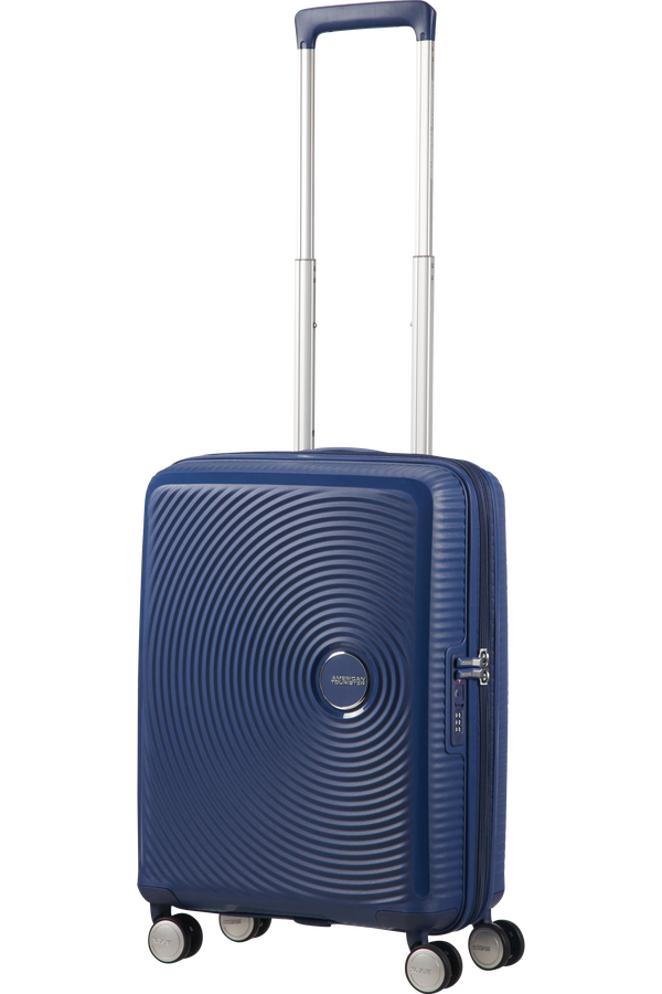 American Tourister Soundbox Spinner Expandable 55cm Midnight Navy American Tourister Soundbox Spinner Expandable 55cm Midnight Navy