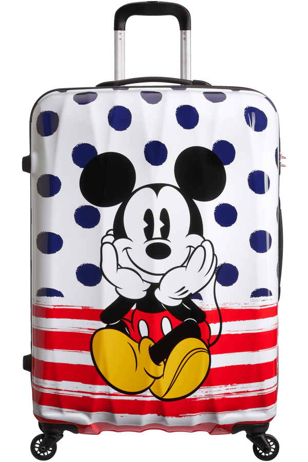 American Tourister Disney Legends Spinner 75cm  Mickey Blue Dots