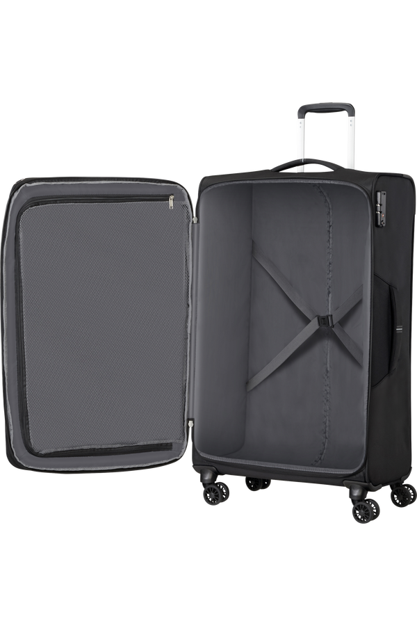 American Tourister Crosstrack Spinner Expandable 79cm  Black/Grey