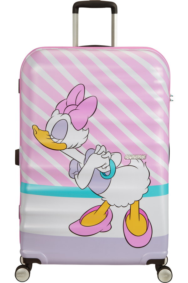 American Tourister Wavebreaker Disney Spinner 77cm  Daisy Pink Kiss