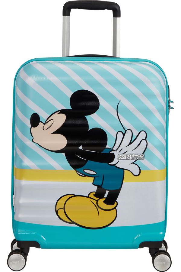 American Tourister Wavebreaker Disney Spinner 55cm  Mickey Blue Kiss