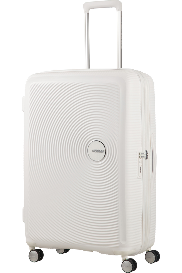 American Tourister Soundbox Spinner Expandable 77cm Pure White