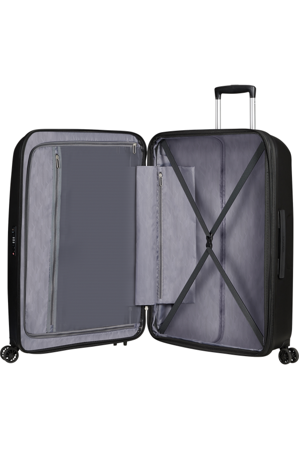 American Tourister Bon Air Dlx Spinner TSA Expandable 75cm  Black American Tourister Bon Air Dlx Spinner TSA Expandable 75cm  Black